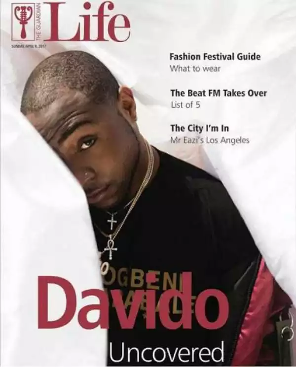 Davido Graces The Cover Of Guardian Life Magazine